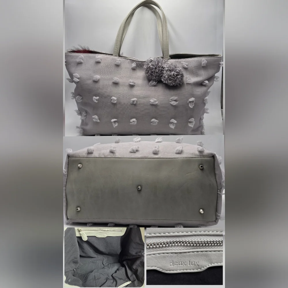 5 pcs Large Tote Bags 2 VS ; 1 Brighton ; 1 deux lux & 1 Barnes & Noble